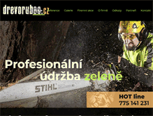 Tablet Screenshot of drevorubec.cz